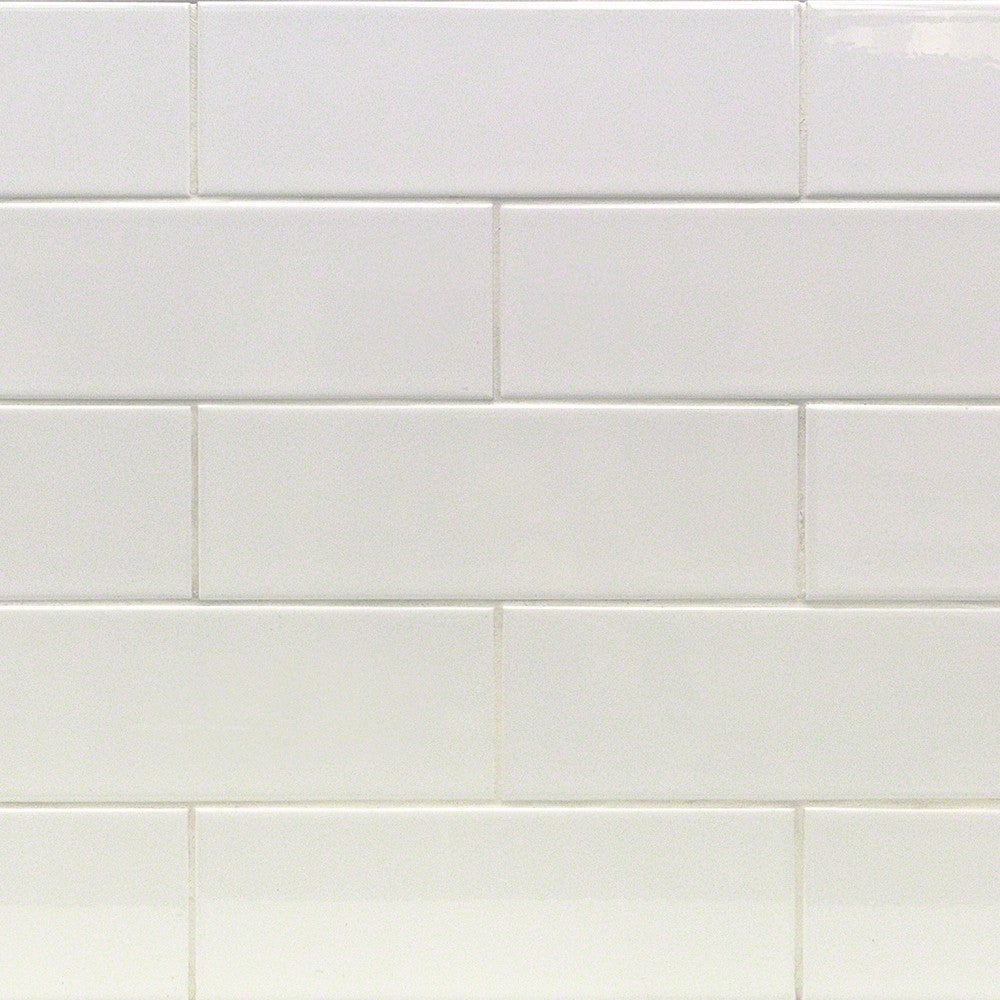 4x12 White Subway Tile - Faiola Tile
