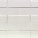 4x12 White Subway Tile - Faiola Tile