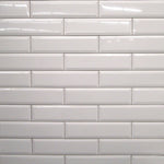 4x16 White Bevelled Subway Tile - Faiola Tile