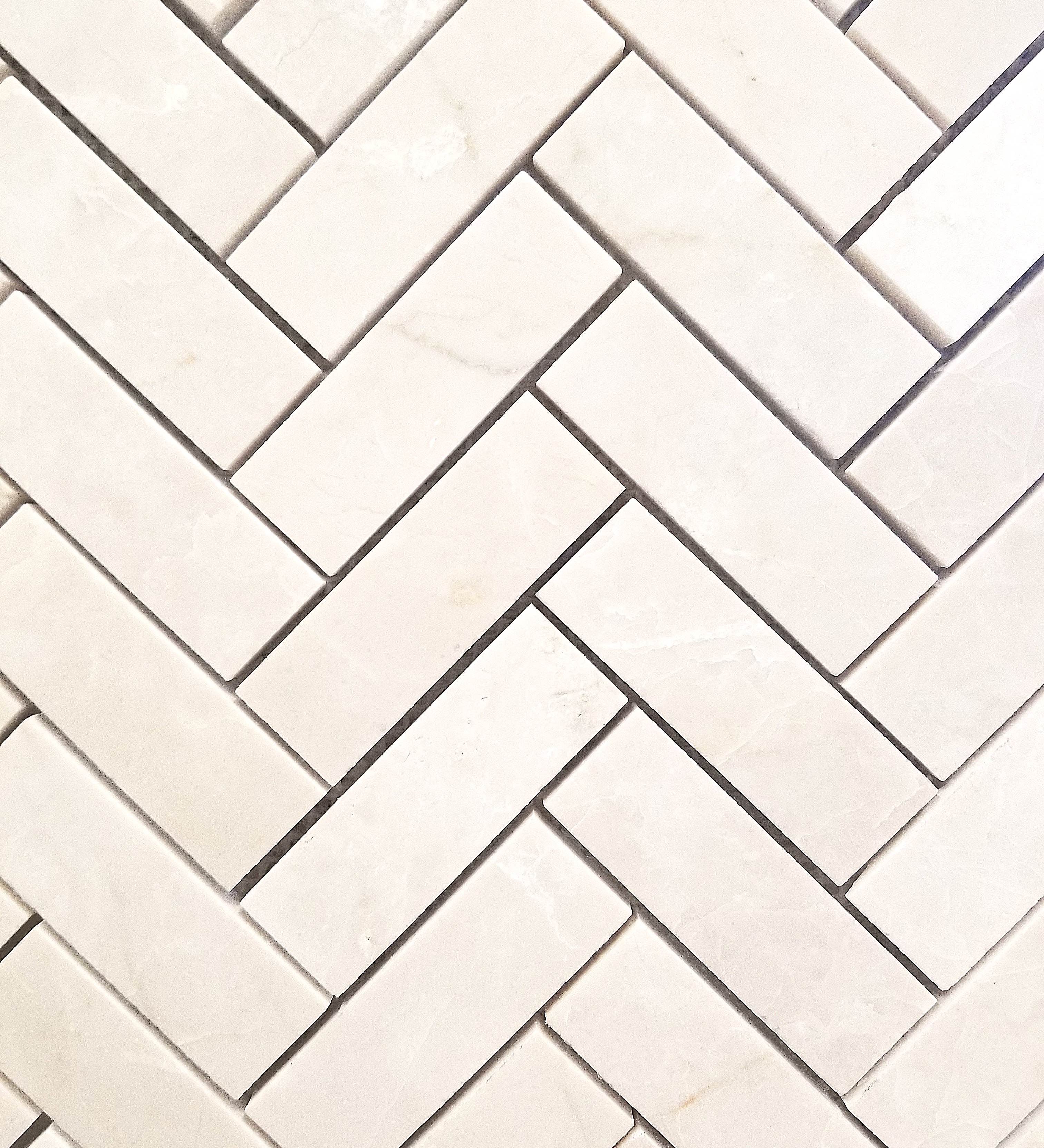Crema Perla Herringbone - Faiola Tile