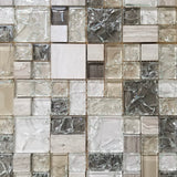 Earth Tone Crackle Glass Mix - FAOQ-5V - Faiola Tile