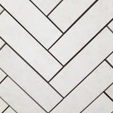 Glacier White Herringbone - Faiola Tile