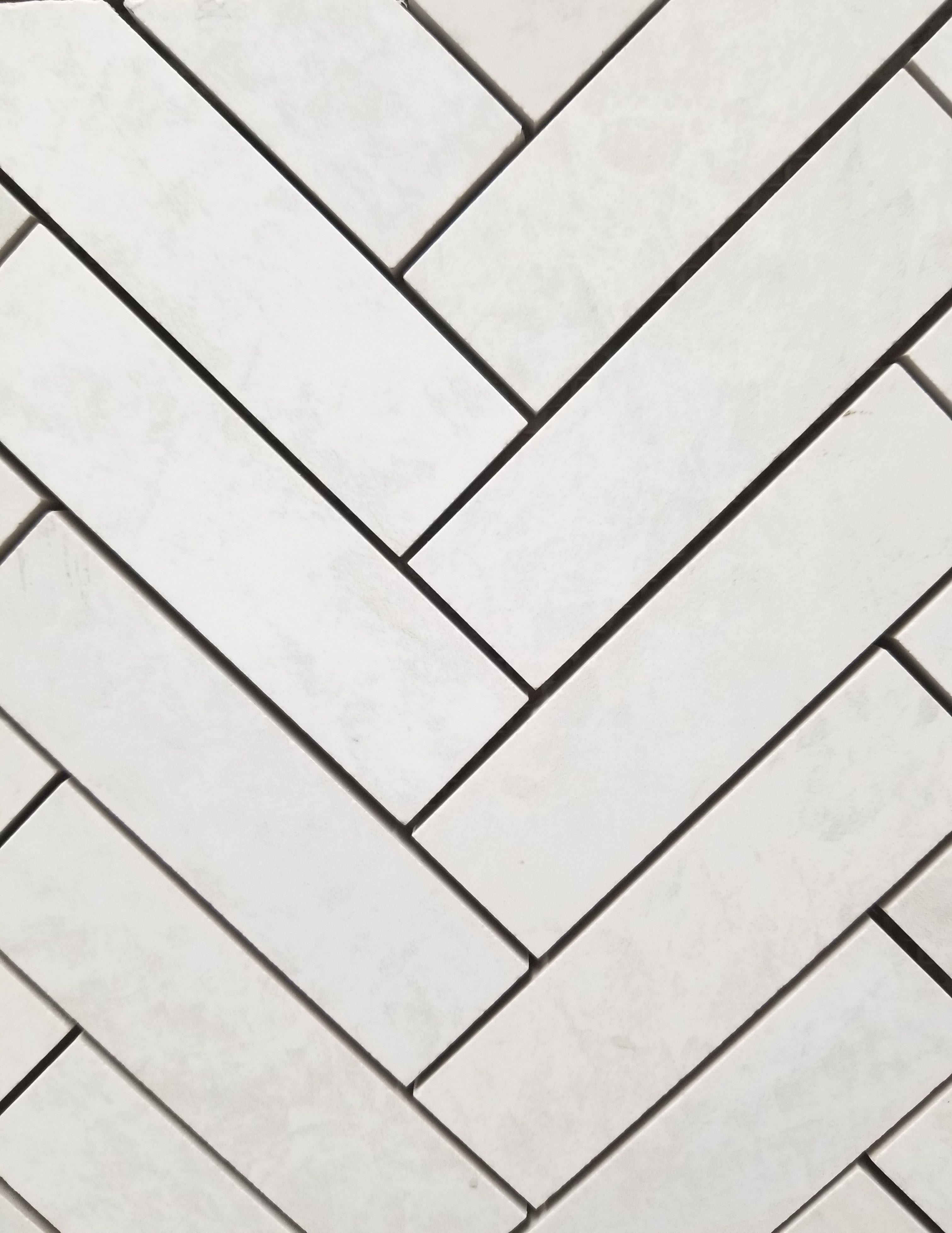 Glacier White Herringbone - Faiola Tile