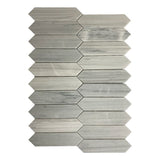 Luna Grey Elongated Hexagon 2"x8"