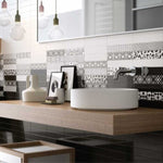 Op-Art Mix Subway Tile Mix 2"x10" - Faiola Tile