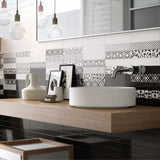 Op-Art Mix Subway Tile Mix 2"x10" - Faiola Tile