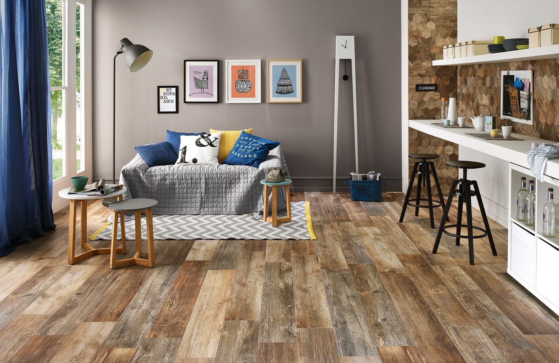 Time Stonewash 9"x36" - Faiola Tile